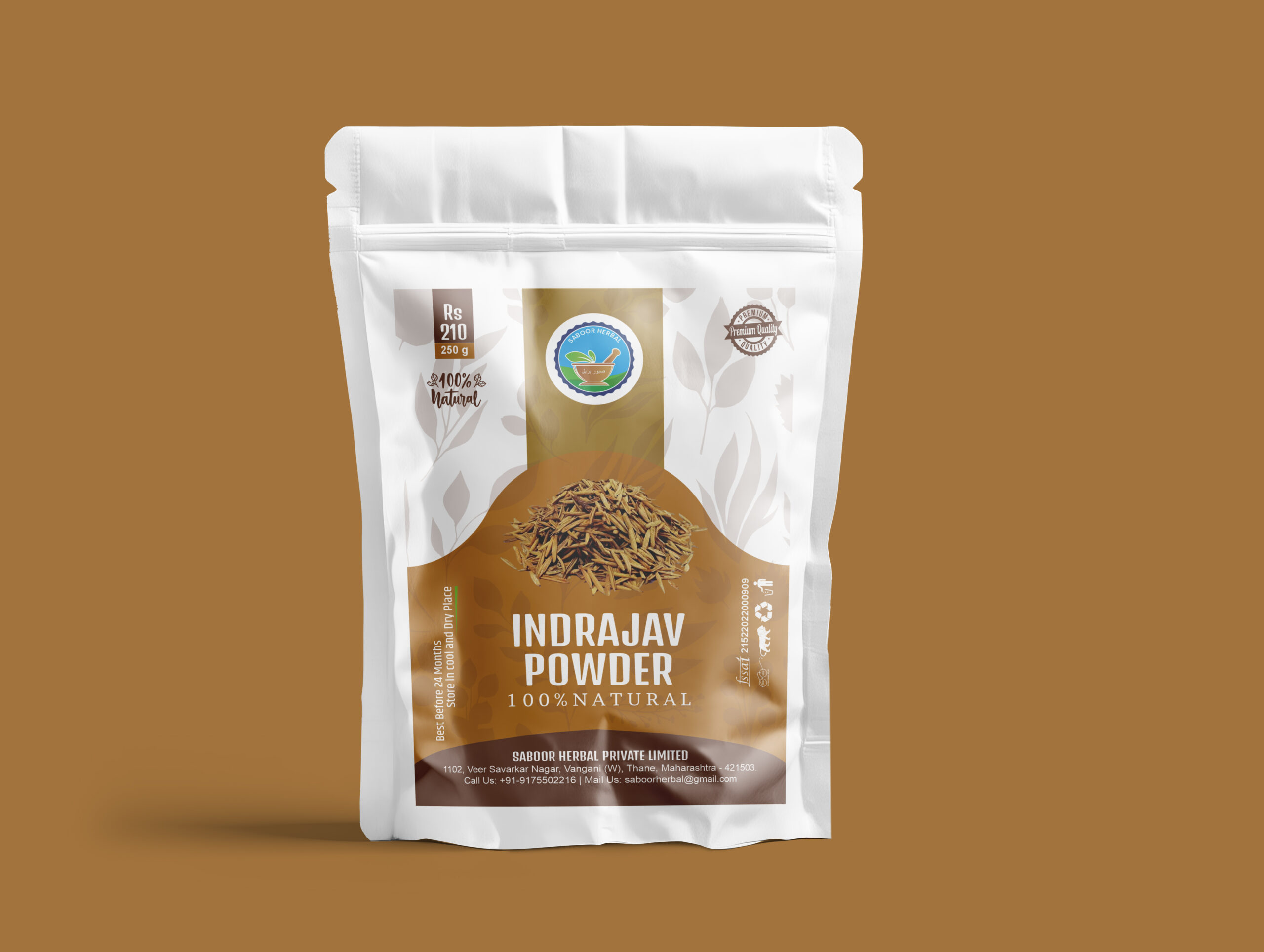 Saboor Herbal Indrajav Powder – Ayurvedic Digestive & Gut Health Support (250g)